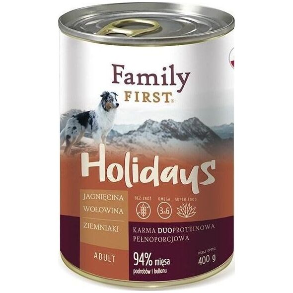 Family First FamilyFirst Jagnięcina+wołowina+ziemniak adult 400g