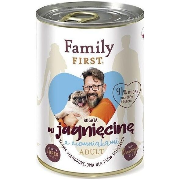 Family First FamilyFirst Bogata w jagnięcinę+ziemniak adult 400g