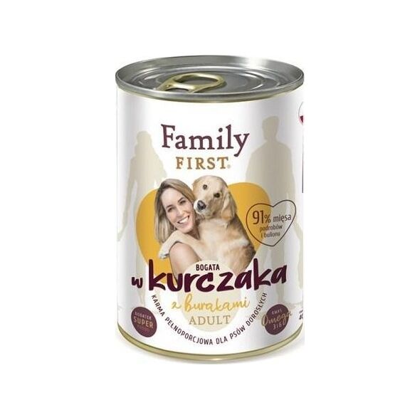 Family First FamilyFirst Bogata w kurczaka+burak adult 400g