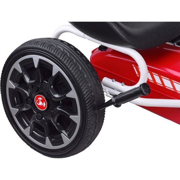 Jokomisiada GOKART ABARTH na pedały Duże miekkie koła PA0167