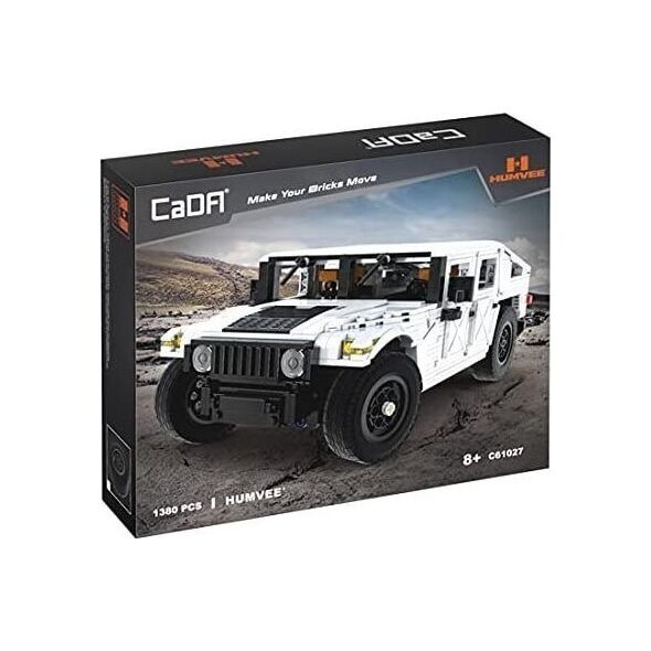 Cada Klocki techniczne CaDA 1386 el. Humvee pojazd wojskowy 1:12 dla dzieci 8+