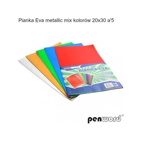 Penword PIANKA EVA METALLIC MIX KOLORÓW 20X30 a5