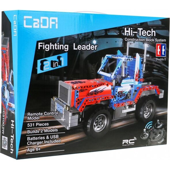 Cada Klocki R/C Autko Ciężarówka Czerwona EE