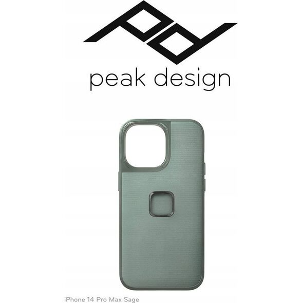Peak Design Peak Design Mobile Etui Everyday Case Fabric iPhone 14 Pro Max - Szarozielone