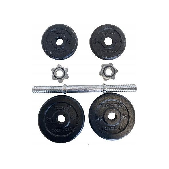 SKO Cast iron weight dumbbells set with case TOORX 0.75-15 kg