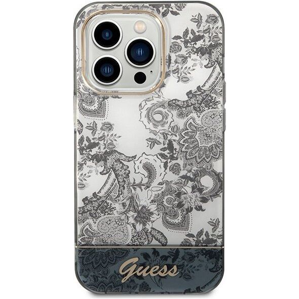 Guess Etui Guess do iPhone 14 Pro Max 6,7" szary/grey hardcase Porcelain Collection