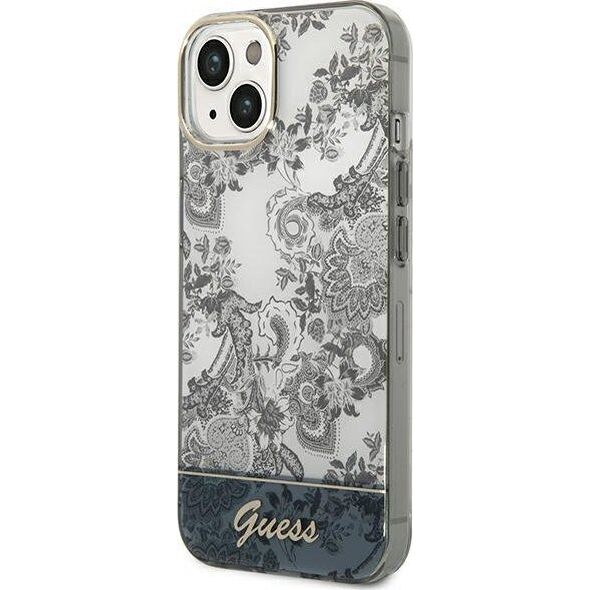 Guess Etui Guess do iPhone 14 Plus 6,7" szary/grey hardcase Porcelain Collection