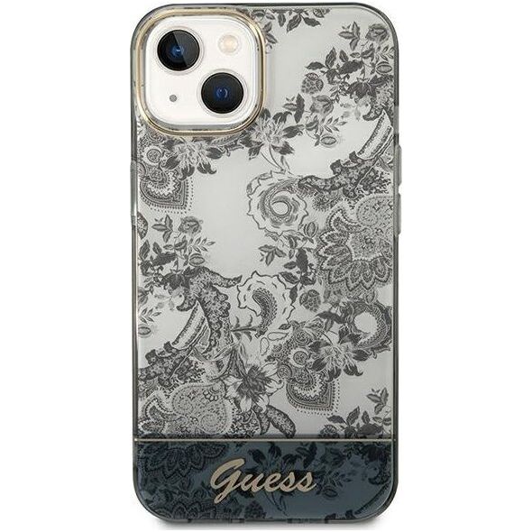 Guess Etui Guess do iPhone 14 Plus 6,7" szary/grey hardcase Porcelain Collection