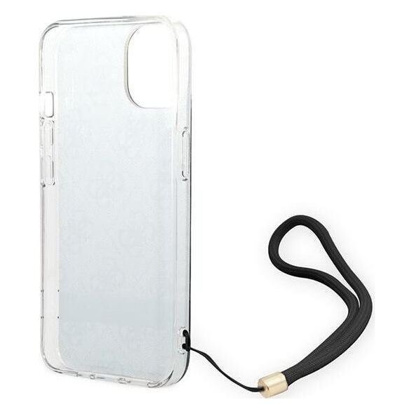 Guess Etui Guess do iPhone 14 Plus 6,7" czarny/black hardcase 4G Print Strap