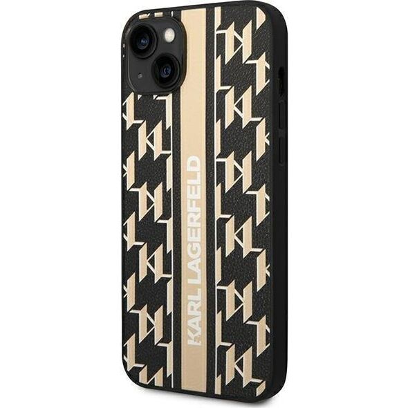 Karl Lagerfeld Etui Karl Lagerfeld do iPhone 14 Plus 6,7" hardcase brązowy/brown Monogram Stripe
