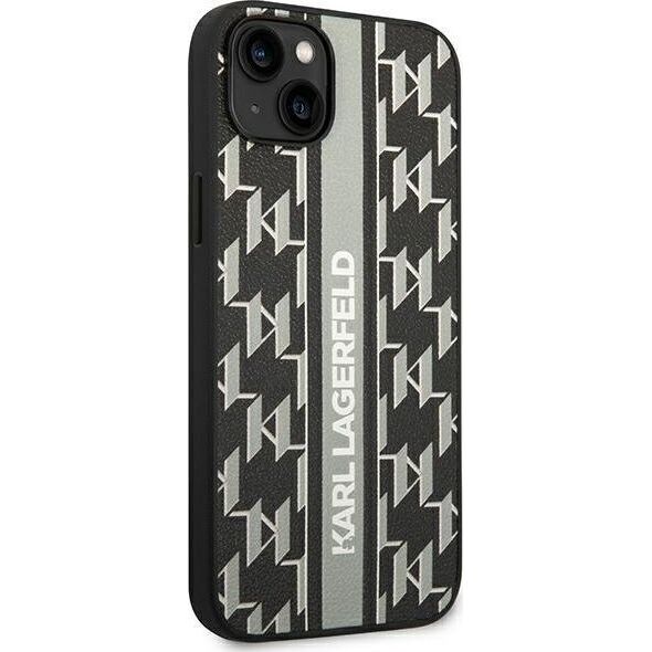 Karl Lagerfeld Etui Karl Lagerfeld do iPhone 14 Plus 6,7" hardcase szary/grey Monogram Stripe
