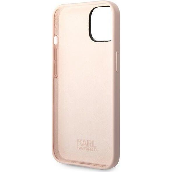 Karl Lagerfeld Etui Karl Lagerfeld do iPhone 14 Plus 6,7" hardcase jasnoróżowy/light pink Silicone Choupette Body