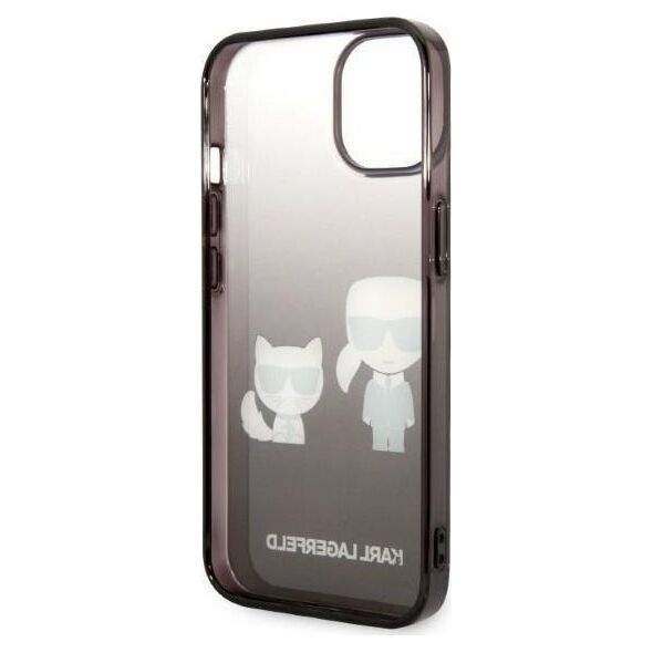 Karl Lagerfeld Etui Karl Lagerfeld do iPhone 14 Plus 6,7" hardcase czarny/black Gradient Ikonik Karl & Choupette
