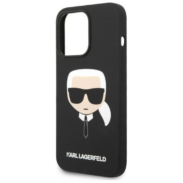 Karl Lagerfeld Etui Karl Lagerfeld do iPhone 14 Pro 6,1" hardcase czarny/black Silicone Karl`s Head Magsafe