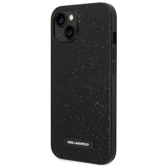 Karl Lagerfeld Etui Karl Lagerfeld do iPhone 14 Plus 6,7" hardcase czarny/black Glitter Plaque Logo