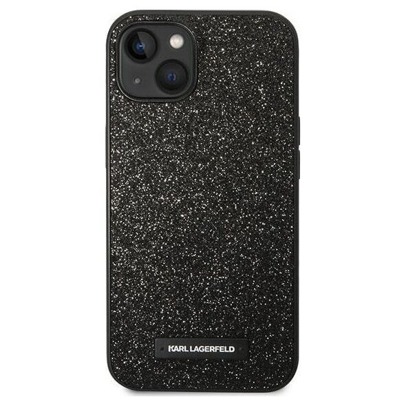 Karl Lagerfeld Etui Karl Lagerfeld do iPhone 14 Plus 6,7" hardcase czarny/black Glitter Plaque Logo
