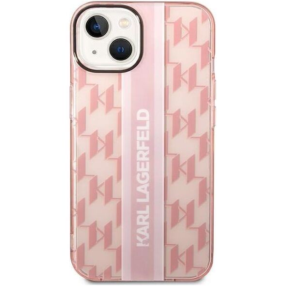 Karl Lagerfeld Etui Karl Lagerfeld do iPhone 14 Plus 6,7" hardcase różowy/pink Mono Vertical Stripe