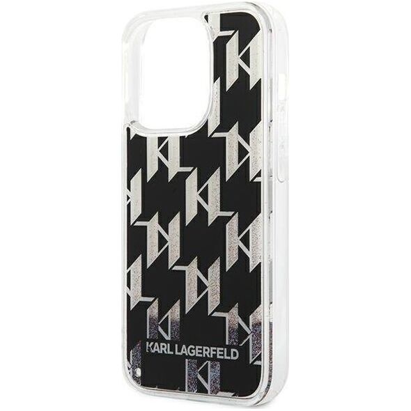 Karl Lagerfeld Etui Karl Lagerfeld do iPhone 14 Pro 6,1" hardcase czarny/black Liquid Glitter Monogram