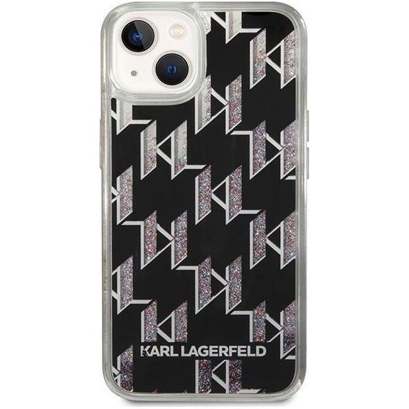 Karl Lagerfeld Etui Karl Lagerfeld do iPhone 14 Plus 6,7" hardcase czarny/black Liquid Glitter Monogram