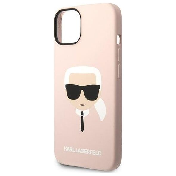 Karl Lagerfeld Etui Karl Lagerfeld do iPhone 14 Plus 6,7" hardcase różowy/pink Silicone Karl`s Head