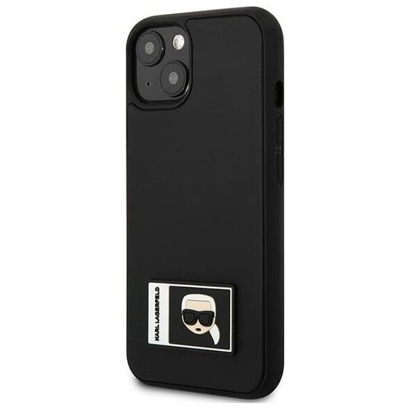 Karl Lagerfeld Etui Karl Lagerfeld do iPhone 13 mini 5,4" czarny/black hardcase Ikonik Patch
