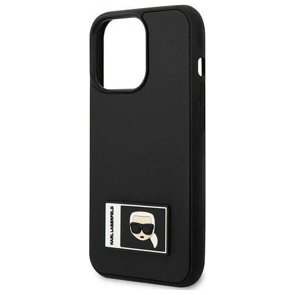 Karl Lagerfeld Etui Karl Lagerfeld do iPhone 13 Pro / 13 6,1" czarny/black hardcase Ikonik Patch