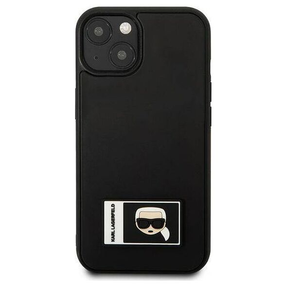 Karl Lagerfeld Etui Karl Lagerfeld do iPhone 13 6,1" czarny/black hardcase Ikonik Patch