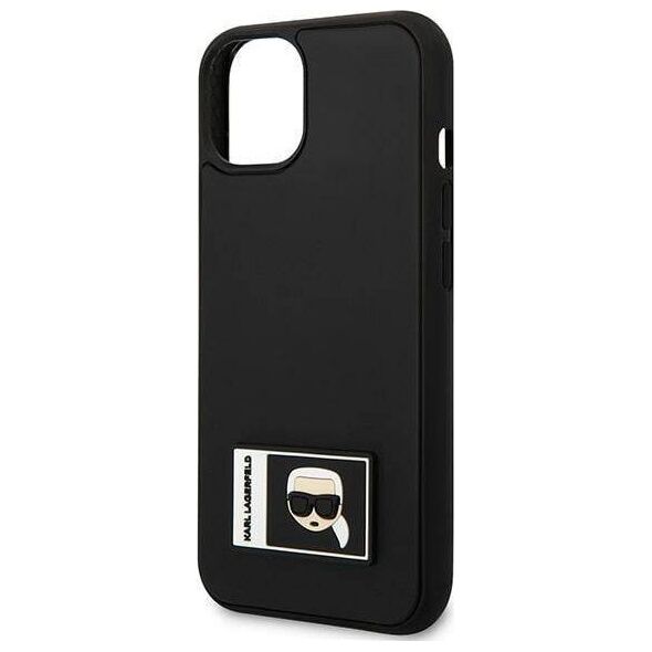 Karl Lagerfeld Etui Karl Lagerfeld do iPhone 13 6,1" czarny/black hardcase Ikonik Patch