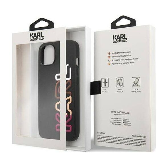 Karl Lagerfeld Etui Karl Lagerfeld do iPhone 13 6,1" czarny/black hardcase Multipink Brand