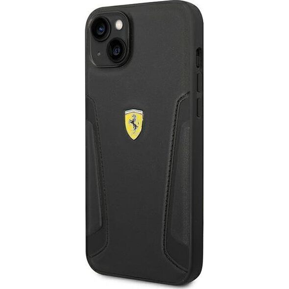 Ferrari Etui Ferrari do iPhone 14 Plus 6,7" czarny/black hardcase Leather Stamp Sides