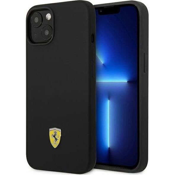 Ferrari Etui Ferrari do iPhone 14 Plus 6,7" czarny/black hardcase Silicone Metal Logo