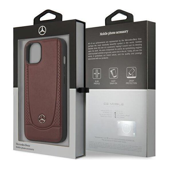 Mercedes Etui Mercedes do iPhone 14 Plus 6,7" czerwony/red hardcase Leather Urban Bengale