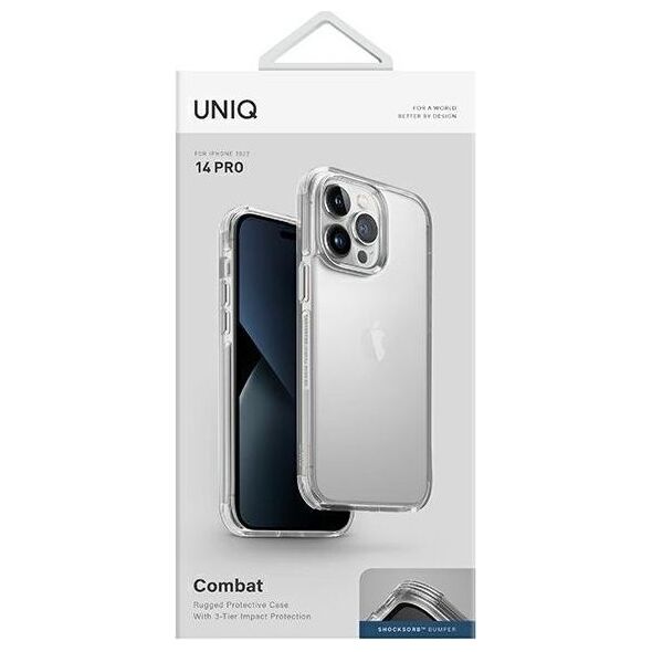 Uniq UNIQ etui Combat do iPhone 14 Pro 6,1" przeźroczysty/ crystal clear