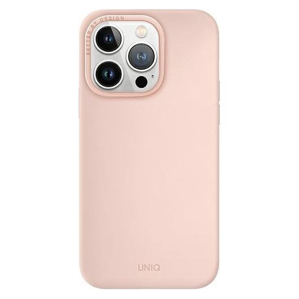 Uniq UNIQ etui Lino Hue do iPhone 14 Pro 6,1" Magclick Charging rózowy/blush pink