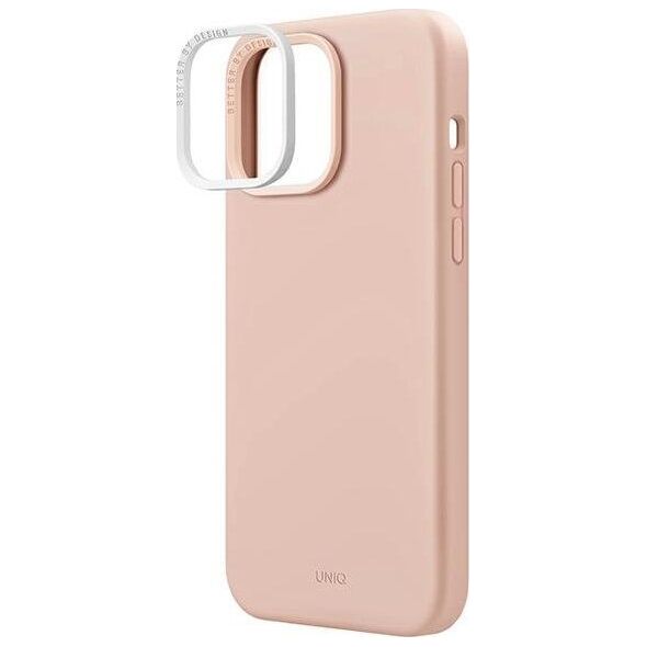 Uniq UNIQ etui Lino Hue do iPhone 14 Pro Max 6,7" Magclick Charging różowy/blush pink