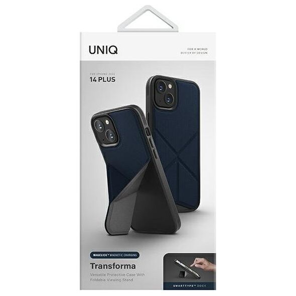 Uniq UNIQ etui Transforma do iPhone 14 Plus 6,7" Magclick Charging niebieski/electric blue
