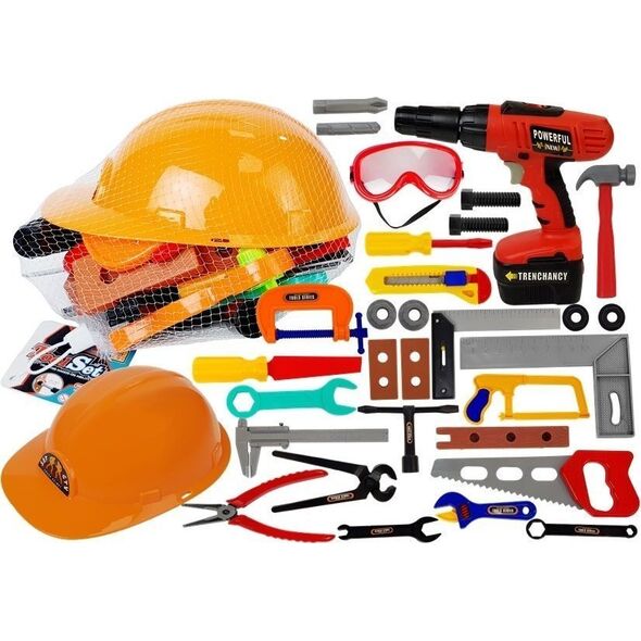 LeanToys Zestaw Narzędzi Mały Majsterkowicz 37 elementów