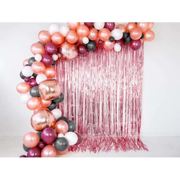 PartyDeco Kurtyna Party Zasłona różowe złoto Ścianka 90x250