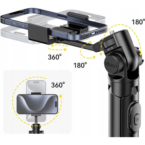 Statyw Monopod Kijek Selfie Pilot 1/4 ISO 2x Uchwyt na Telefon / ULANZI MT-70