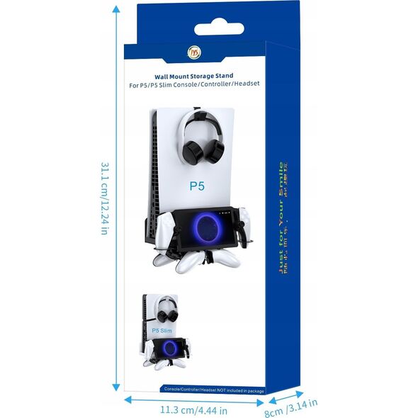 Uchwyt Ścienny na Ścianę Wieszak do Sony PlayStation 5 PS5 SLIM + PS Portal / JYS-P5213