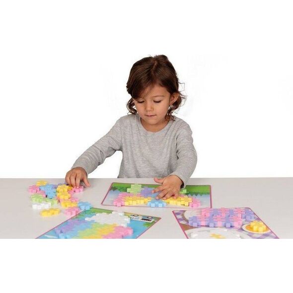 Klocki PlusPlus Big Pastel 60 el. - puzzle obrazkowe