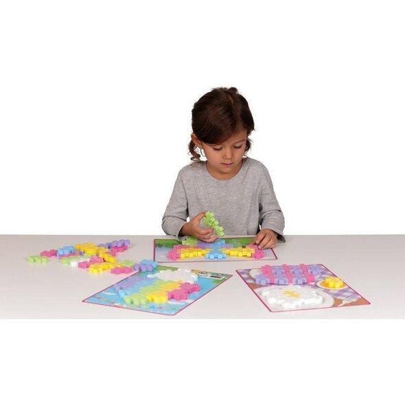 Klocki PlusPlus Big Pastel 60 el. - puzzle obrazkowe