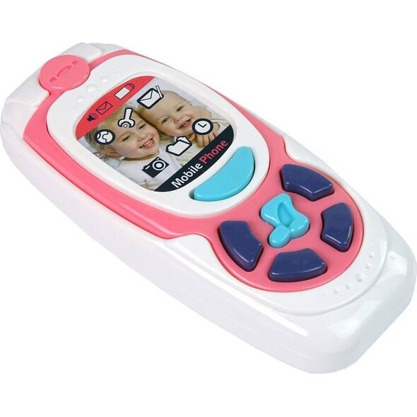 LeanToys Dziecięcy Edukacyjny Telefon Komórkowy Melodia Różowy