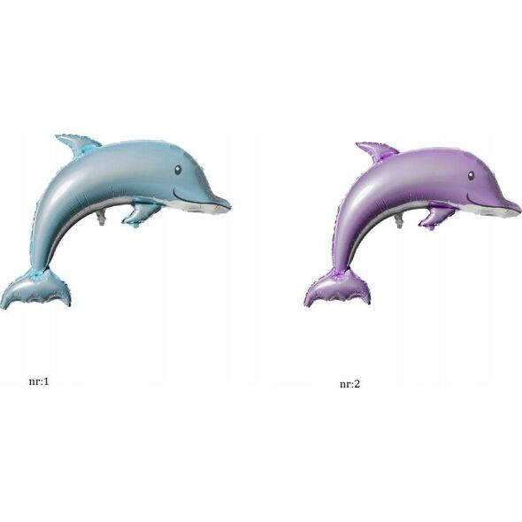 MK TRADE Balon foliowy Delfin 116x83cm, mix kolorów