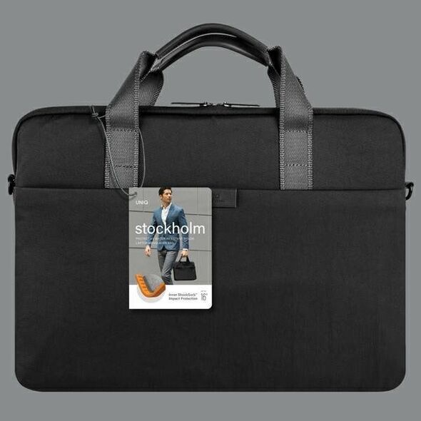 Torba Uniq Torba UNIQ Stockholm laptop Sleeve 16 cali czarny/midnight black