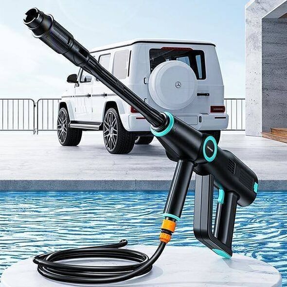 Myjka ciśnieniowa Usams Myjka ciśnieniowa USAMS 5000 mAh + wąż ogrodowy 5m czarny/black US-ZB252