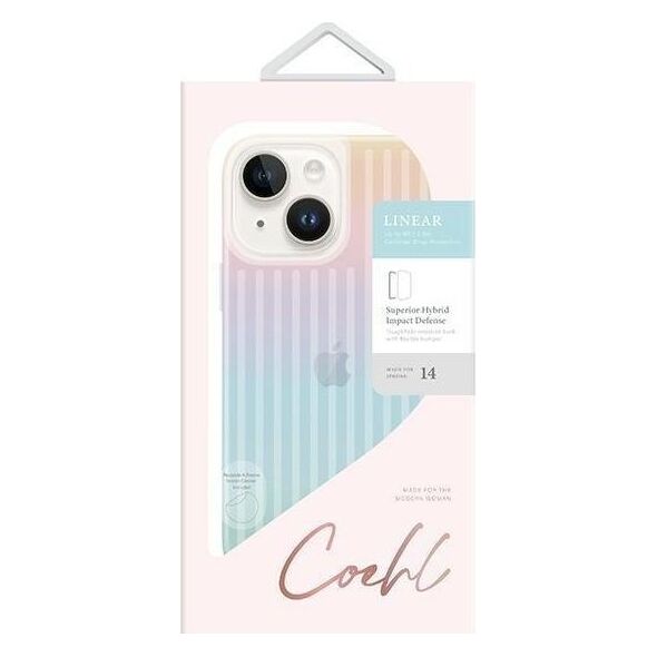 Uniq Etui UNIQ Coehl Linear Apple iPhone 14 opalowy/iridescent