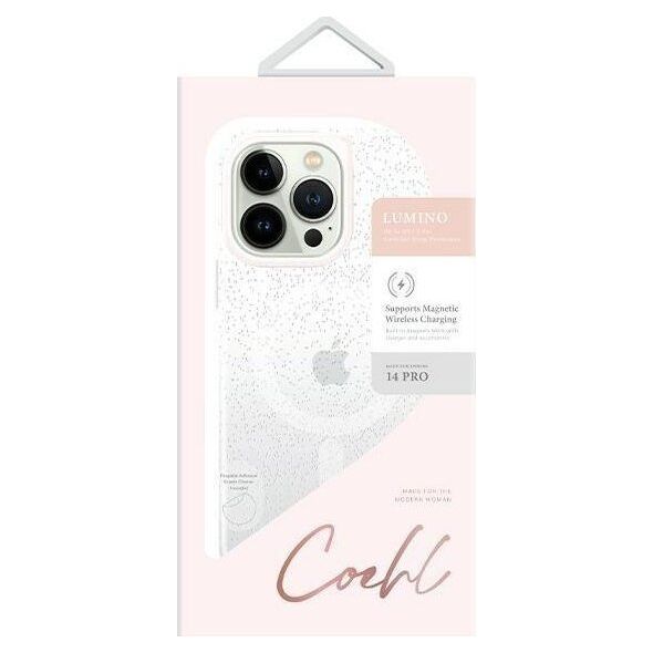 Uniq Etui UNIQ Coehl Lumino Apple iPhone 14 Pro srebrny/sparkling silver