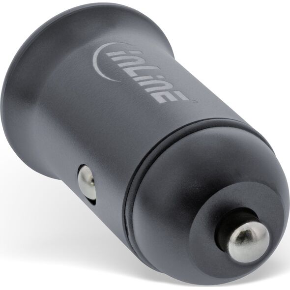 Ładowarka InLine InLine® USB car charger power-adapter power delivery, USB-A + USB Type-C, grey