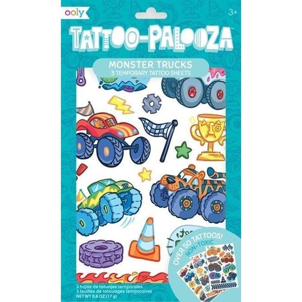 Ooly Tatuaże zmywalne Tattoo Palooza - Monster Truck